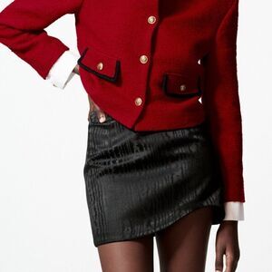 Zara | Jacquard mini skirt